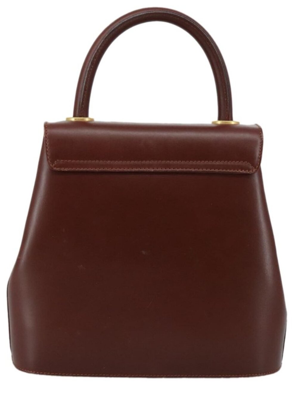 Salvatore Ferragamo Hand Bag Leather Brown Gold Auth mr885 - Picture 3 of 16